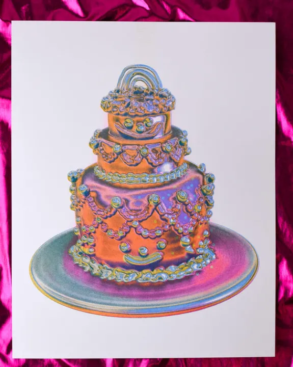 Alex Luciano - Chrome Cake Riso Print | Art & Prints