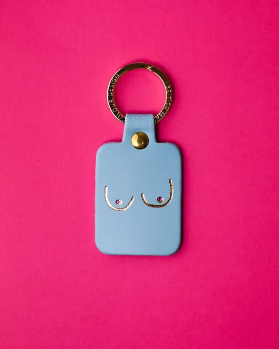 Ark - Boob Key Fob - Turquoise | Keyrings & Bag Charms | Bags