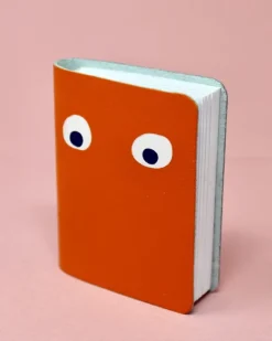 Ark - Googly Eye Mini Notebook - Orange | Stickers, Stationery & Scrapbooking