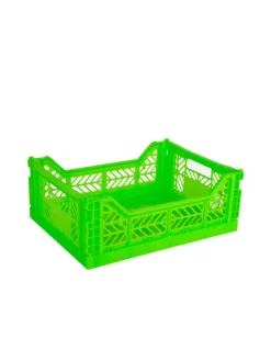 AyKasa - Midi Crate - Neon Green | Storage & Organisation