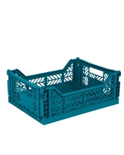 AyKasa - Midi Crate - Peacock Green | Storage & Organisation
