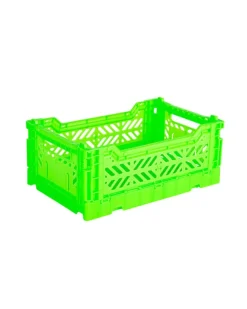 AyKasa - Mini Crate - Neon Green | Storage & Organisation