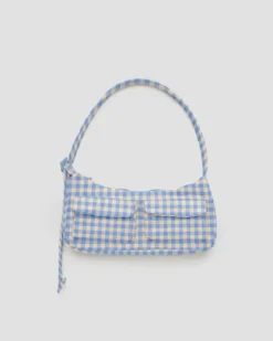 Baggu - Cargo Shoulder Bag - Light Blue Gingham | Bags