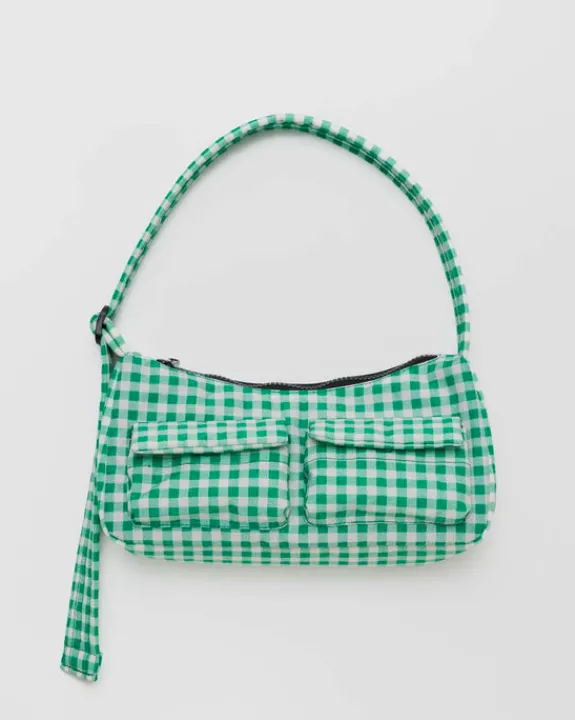 Baggu - Cargo Shoulder Bag - Green Gingham | Bags