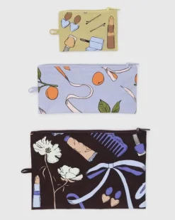 Baggu - Flat Pouch Set - Get Ready With Me | Bags | Bathroom