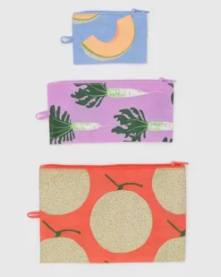 Baggu - Flat Pouch Set - Japanese Produce | Bags | Bathroom