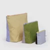 Baggu - Go Pouch Set - Pastels Colourblock | Travel | Bags
