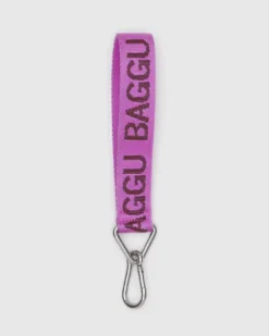 Baggu - Logo KeyChain - Pink | Keyrings & Bag Charms