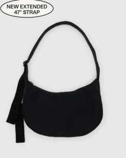 Baggu - Medium Nylon Crescent Bag - Black | Bags
