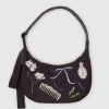 Baggu - Medium Nylon Crescent Bag - Embroidered Get Ready With Me | Bags