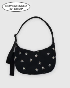 Baggu - Medium Nylon Crescent Bag - Stars (longer strap) | Bags