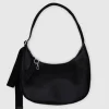 Baggu - Medium Recycled Leather Crescent Bag - Black | Bags