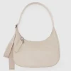 Baggu - Medium Recycled Leather Crescent Bag - Stone | Bags