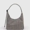 Baggu - Mini Nylon Shoulder Bag - Black & White Gingham | Bags