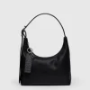 Baggu - Mini Recycled Leather Shoulder Bag - Black | Bags
