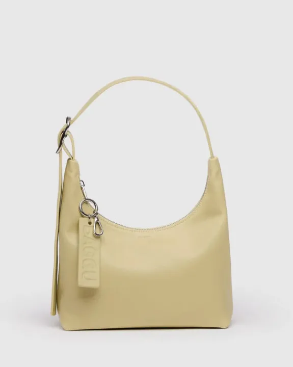 Baggu - Mini Recycled Leather Shoulder Bag - Straw | Bags
