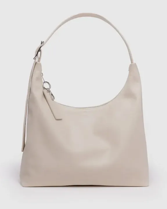 Baggu - Recycled Leather Shoulder Bag - Stone | Bags