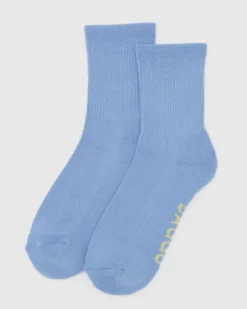 Baggu - Ribbed Sock - French Blue - S/M | Socks