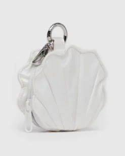Baggu - Shell Charm - Pearl Metallic | Keyrings & Bag Charms