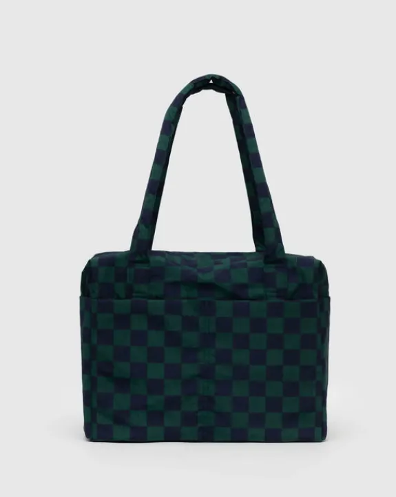 Baggu - Small Cloud Carry On - Navy Green Check | Travel | Bags