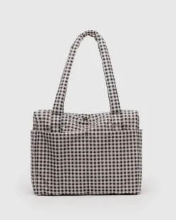 Baggu - Small Cloud Carry-On - Black and White Gingham | Bags
