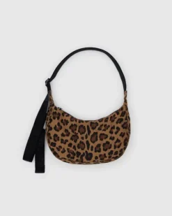 Baggu - Small Nylon Crescent Bag - Leopard | Bags