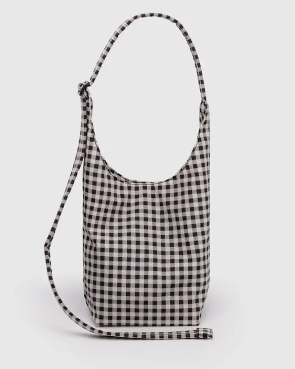 Baggu - Small Nylon Sling - Black & White Gingham | Keyrings & Bag Charms | Bags
