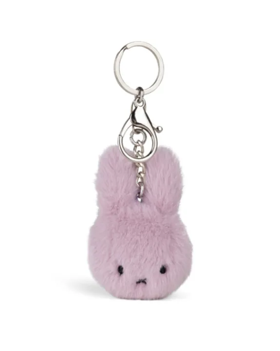 Bon Ton Toys - Miffy ECO Fuzzy Keychain Lilac - 8 cm | Keyrings & Bag Charms