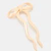 Chunks - Bow Hairpin in Cream - Large | Hair Accessories