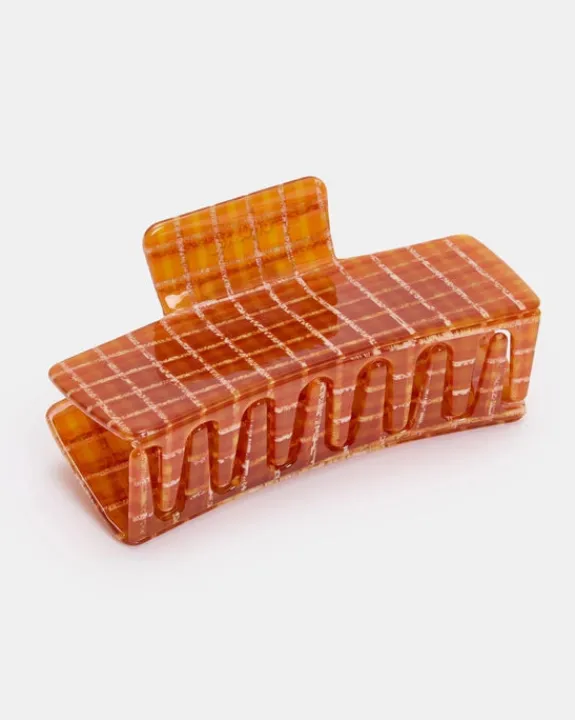 Chunks - Box Claw - Caramel Plaid | Hair Accessories