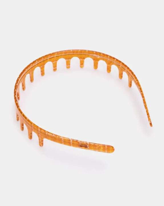 Chunks - Comb Headband - Caramel Plaid | Hair Accessories