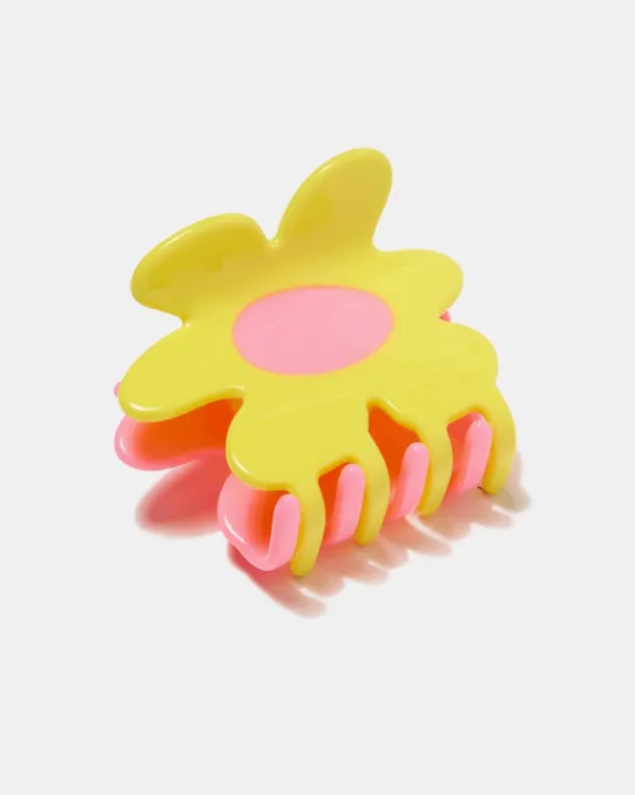 Chunks - Flower Claw in Yellow + Pink | Hair Accessories | Accessories & Clothing