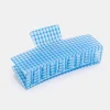 Chunks - Jumbo Box Claw - Blue Lattice | Hair Accessories