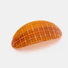 Chunks - Oval Barrette - Caramel Plaid | Hair Accessories