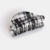 Chunks - Suki Claw - Black + White Plaid | Hair Accessories