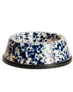Crow Canyon - Pet Bowl Splatter Large Navy and Cream | Plates & Bowls