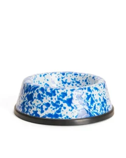Crow Canyon - Pet Bowl Splatter Small Blue | Plates & Bowls