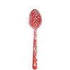 Crow Canyon - Splatter Large Slotted Spoon - Red and White | Chopping & Serving