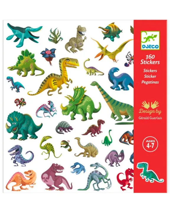 Djeco - Dinosaur Stickers | Kids Kids Craft & Activities | Stickers, Stationery & Scrapbooking