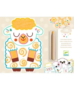 Djeco - Domestic Animals Colour Reveal Set | Kids Kids Craft & Activities