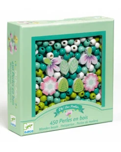 Djeco - Leaves and Flowers Wooden Bead Set | Kids Kids Craft & Activities