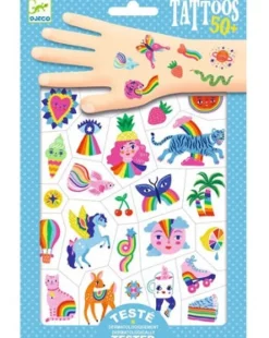 Djeco - Rainbow Temporary Tattoos | Kids Kids Craft & Activities