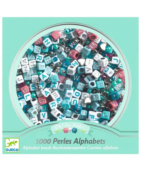 Djeco - Silver Alphabet Beading Set | Kids Kids Craft & Activities