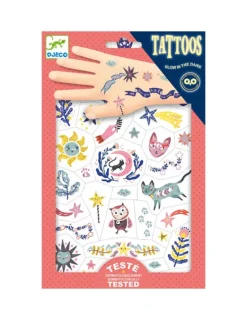 Djeco - Sweet Dreams Glow in the Dark Temporary Tattoos | Kids Kids Craft & Activities