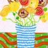 Emily Green - Ranunculus and Cherry Danishes Collage - Giclee Print | Art & Prints