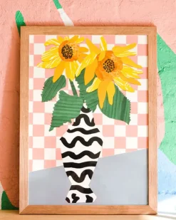 Emily Green - Sunflower Collage - Giclee Print | Art & Prints