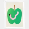 Evermade - Wormy by Holly St Clair - A3 Giclee Print | Home Decor | Art & Prints