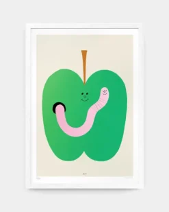 Evermade - Wormy by Holly St Clair - A3 Giclee Print | Home Decor | Art & Prints