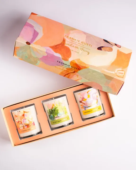 Frankie Gusti - Sweetest Thing Mini Candle Trio | Scent & Care | Scented Candles & Room Sprays