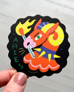 Free Period Press - Aries Zodiac Vinyl Sticker | Stickers, Stationery & Scrapbooking